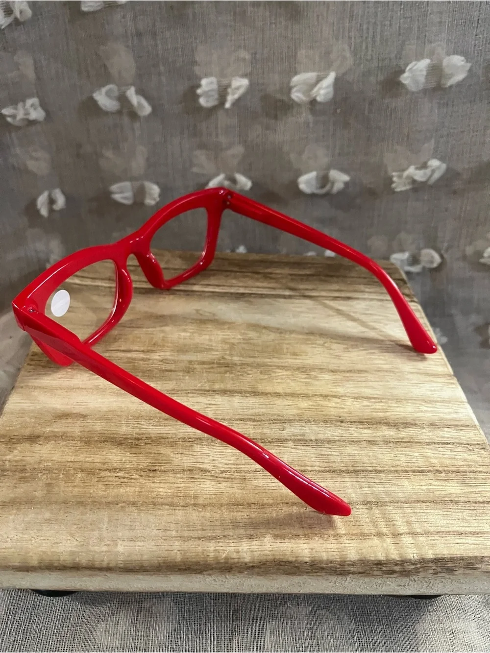 Red Chunky Frame Glasses - Stylish